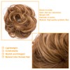 S-noilite Hair Bun Extensions Messy Wavy Curly 2 Pieces Dish