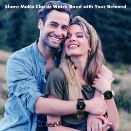 MoKo Stretchy Nylon Watch Bands Compatible with Garmin Venu 2S/Venu 3S/Vivoactive 4S/Vivomove 3S/Forerunner 255S/255S Music/Forerunner 265S, 18mm Elastic Adjustable Strap, Smoky Purple