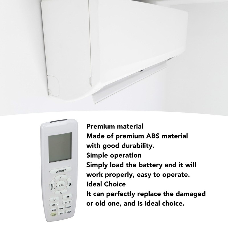 Replacement Remote Control for Gree Air Conditioner 4LIV09HP115V1AH 4LIV12HP115V1AH 3VIR09HP230V1A,