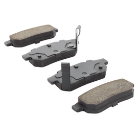 QB by QUALITY-BUILT - Ceramic Rear Brake Pads - Fits Acura Integra 01-90, Honda City 14-10, Civic 95-92, Civic 00-99, Civic del Sol 97-93, CRX 91-90, Fit 06, Fit 14-09, Prelude 91-88, MG TF 04-03