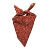 Shanlin Unisex Floral Cotton Bandanas 22”x22 (Tinyfloral Pattern Rust Red)