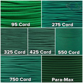 Paracord Planet 95, 275, 325, 425, 550, 750, and ParaMax Paracord – Tactical Cord for Outdoors