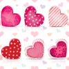 Beeveer 6 Pcs Valentine's Day Wooden Heart Signs Heart Tiered
