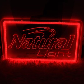 KODGGHK Natural Neon Beer Signs for Wall Decor, Dimmable Neon Light for Business, USB Power LED Neon Sign for Home Bar Man Cave Garage, LED Neon Sign Wall Art Neon Light for Beer Pub