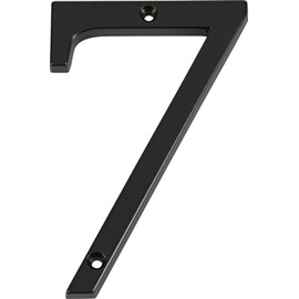 Distinctions 843147 Black Flush-Mount 4-Inch House Number 7