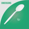 ELEGANT DISPOSABLES 1,000 Plastic Disposable Soup Spoons Bulk White Medium
