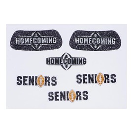 Anderson's Homecoming Seniors Body Decals and EyeBlacks, 12 per Package, Tattoos, Cheek Cheers, Fan Gear, Sports Fan Gear,School Spirit, Football Cheerleader Accessories