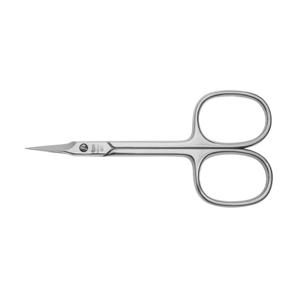 nippes Solingen, Cuticle Scissors Nickel-Plated Steel 9 cm Cuticle Scissors Extra Fine Tower Tip Remove Excess Cuticle Scissors for Nail Care, Silver, 1 Piece