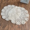 14 Inch Round 100% Cotton HANDMADE Crochet Lace Doilies Placemat