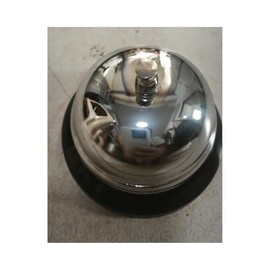 CHERALKEST 2 Packs Call Bell 3.3 Inch Diameter Bell for Desk Made of Stainless Steel, Suitable for Restaurants, Hotels, Schools, Offices and Hospitals, etc.