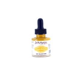 Dr. Ph. Martin's Spectralite Private Collection Liquid Acrylics (30PC) Arcylic Paint Bottle, 1.0 oz, Yellow Oxide