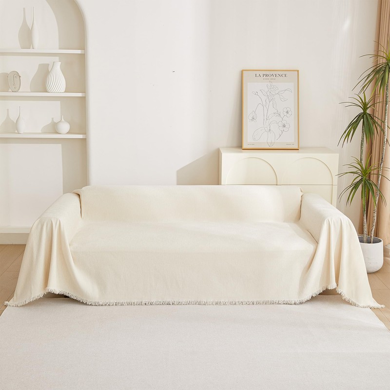 MYSKY HOME Sofa Covers Couch Cover Chenille Sofa Cover Sectional