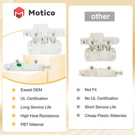 M Motico Upgrade W10810403 W10861642 W10787836 Washer Lid Lock Assembly Replacement for Whirlpool Cabrio Kenmore Series 600 700 Maytag Bravos XL Replaces W10787878 AP5984435 - Lifetime Warranty