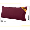 Npluseins 1331.1812 Cotton Pillowcases, Jersey, Various Colours, Pack of 2
