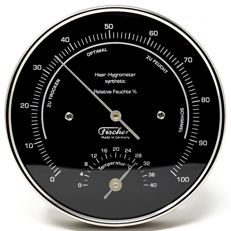 Fischer 122.01.06HT - Indoor Climate Hygrometer, Room Thermometer - 103