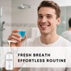 Onsogi Glass Mouthwash Dispenser with Cup Holder and Pump, 16