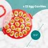 Deviled Egg Carrier with Lid & Handles - Classy Deviled