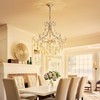 WUZUPS Crystal Chandelier 10-Light Pendant Ceiling Light Modern Lighting Fixture