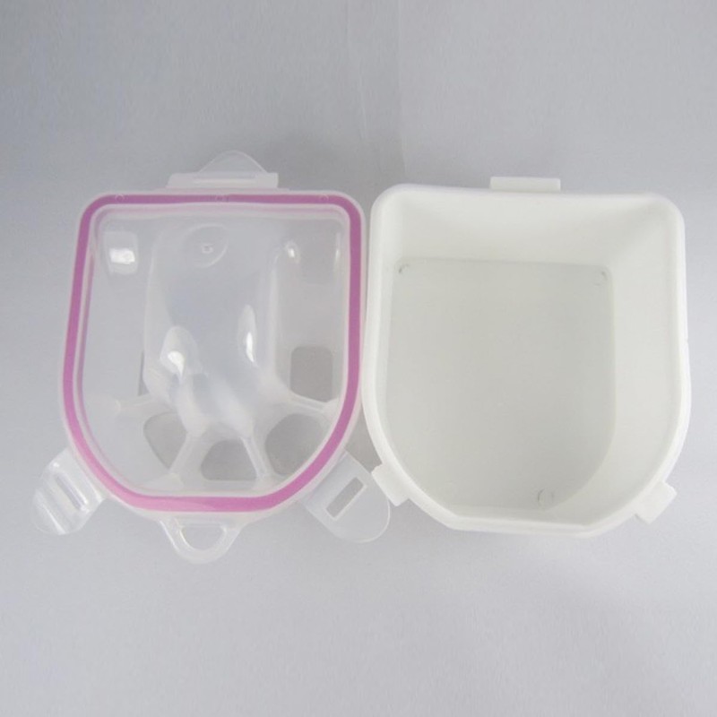 Recipiente para Remojar Uñas Resistente Cuenco de Manicura Llenado Agua