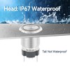UL Listed15Amp Push Button Switch 16mm 0.63" Latching Switches Waterproof