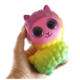 Curious Minds Busy Bags 1 Alpaca Large Animal Slow Rise Squishies Slow Rise Foam - Scented Sensory, Stress, Fidget Toy (1 Alpaca)