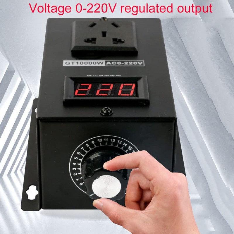 Somesino Single-Phase Voltage Regulator 110-220V PWM AC Controller Switch 40A