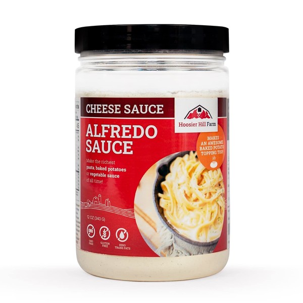 Alfredo Sauce Mix by Hoosier Hill Farm, 12oz (Pack of 1) | Just Add Water | Made with real Parmesan cheese and milk
