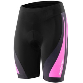 NOOYME Women's Bike Shorts 3D Padded Cycling Short with Ride in Color Design Cycling Shorts (XXL, Fuchsia Pink)