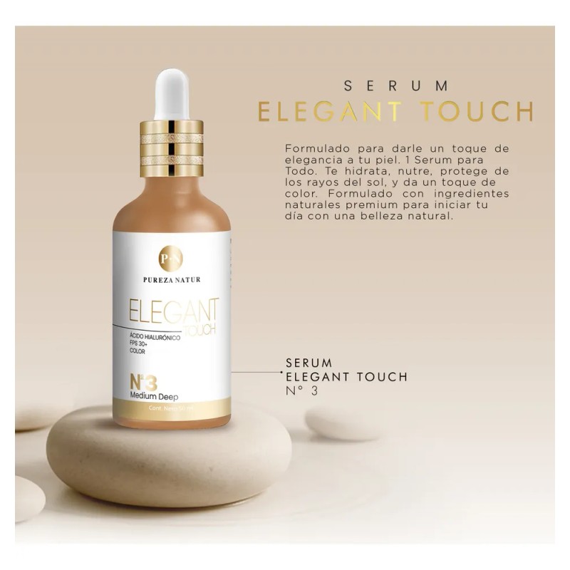 Serum Facial Ácido Hialurónico + Fps 30 + Tono Elegant