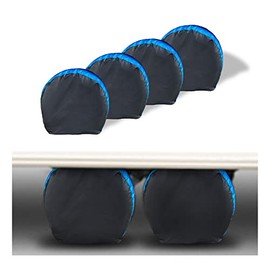 MORNYRAY Tire Covers 4 Pack ,Waterproof Anti-UV Snow Sun Rain Tire Covers for RV,Truck, SUV, Trailer, Camper. (Fit 24-26 Inch Tire Diameters)