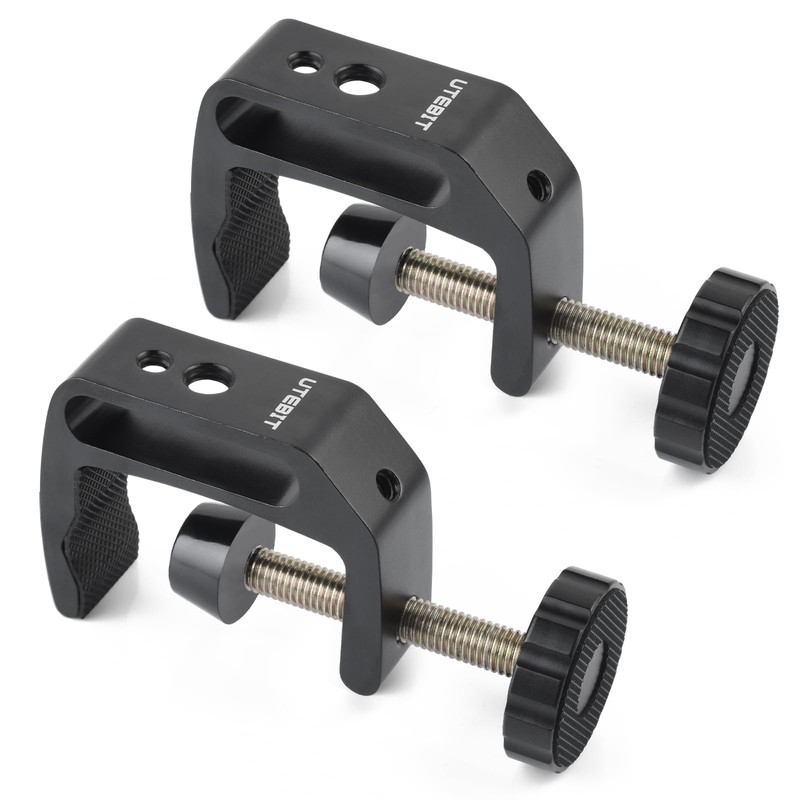UTEBIT Universal C-Clamp for Desktop Mount Holder, 3.7"-5.7" C-Clamp Aluminum