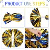Hoteam 12 Pack Cheerleading Pom Poms Cheer Pompoms with Baton