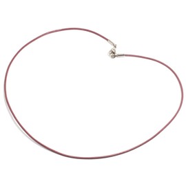 Leather Cord Necklace - 16inch (Dusky Pink) - 1 Cord Necklace