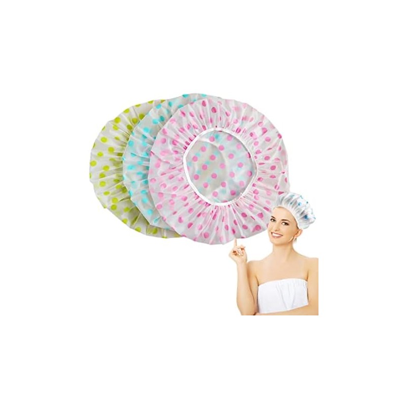 3 Piezas Gorros De Baño Impermeable Para Mujer Para El