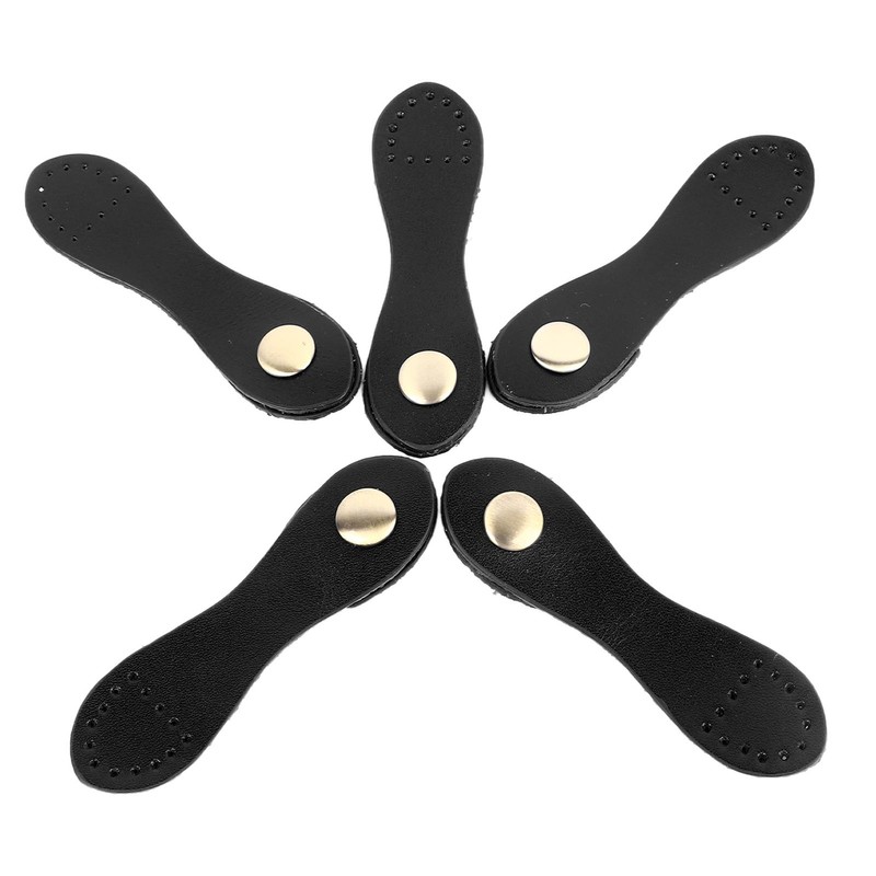 5 Set Leather Snap Buckles Soft Wearable DIY Sewing Leather