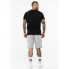 Lonsdale Men's Moy Tracksuit, Black/Marl Grey