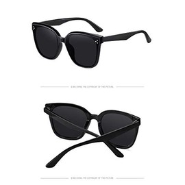 Perfectmiaoxuan Polarised Sunglasses Men/Women; Vintage/Classic/Elegant Glasses Frame; HD Pilot Lenses; Golf/Driving/Travel Glasses/Outdoor Sports Fashion Sunglasses, Black-P14