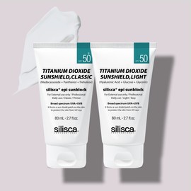 Silisca Siliska Sun Cream EPI Sunblock 80ml Classic + Light Duo Set / 실리스카 선크림 이피아이 선블록 80ml 클래식+라이트 듀오세트