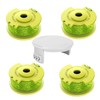 Pack of 4 Replacement Trimmer Spool Line Works with Ryobi