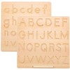 Wooden Alphabet Number Tracing Board Writing Practice Learning Board Educational