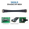 10Gtek 24G SlimSAS SFF-8654 to SFF-8654 Cable, 8i Internal Cable,