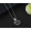 DS. DISTINCTIVE STYLE Vial Necklace Heart Shaped Perfume Bottle Pendant
