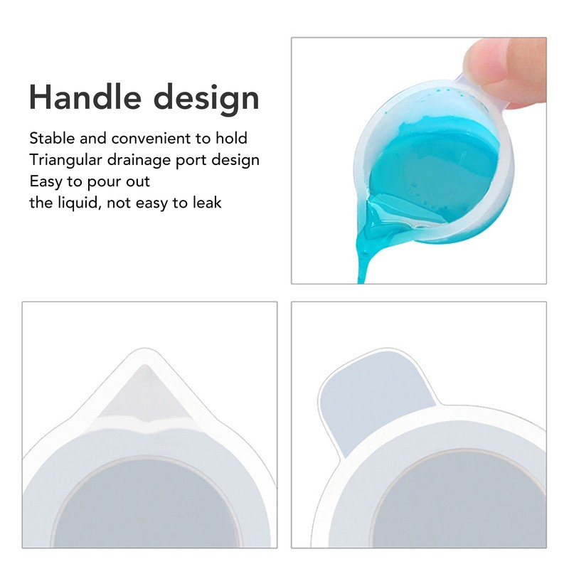 Silicone Measuring Cup Tool Kit Spatula Finger Gloves Pipettes Epoxy