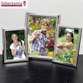 SILBERKANNE Picture Frame Christening Children's Motifs 9 x 13 cm Photo Premium Silver Plated Elegant Silver-Plated in Top Workmanship