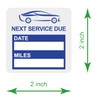 2x2 inch 42 PCS "Next Service Due" Static Cling Labels