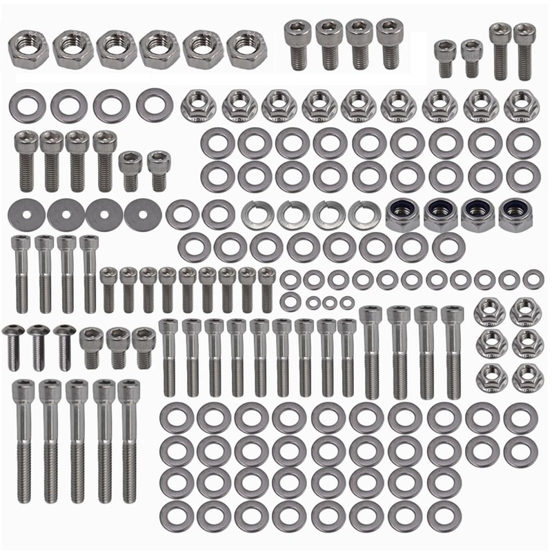 labwork 667 Pcs Polished Stainless Steel Bolt Screw Kit Set