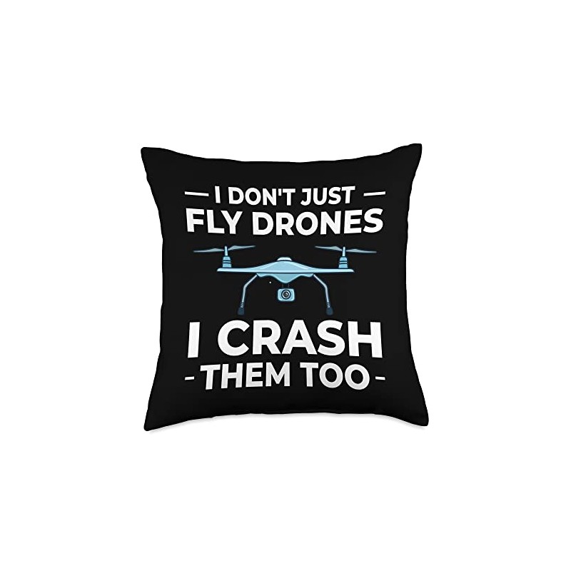 Drone Flying Camera RC Quadcopter Racing Pilot Throw Pillow