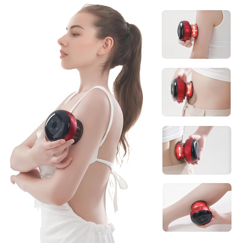 6-in-1 Smart Electric Cupping Massager, 12 Levels Suction & Heat