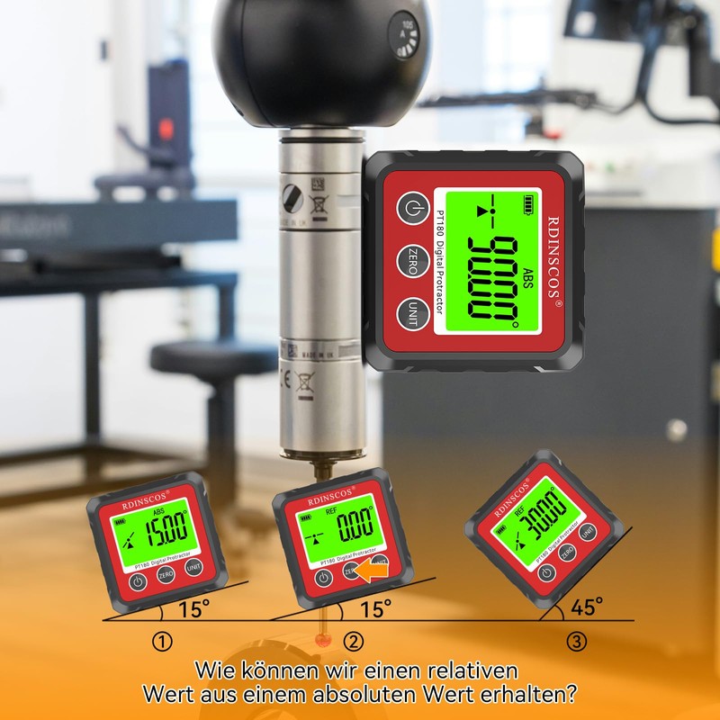Digital LCD Protractor Inclinometer Spirit Level Inclinometer Magnetic Base Angle