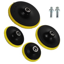 Ciieeo 4pcs Car Polishing Backer Pads Durable Sanding Buffer Plates for Angle Grinders Sanders Flexible Options for Automotive Polishing Surface Treatment